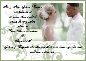 m Wedding Announcement copy