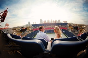 pictures at LP field, nashville engagement