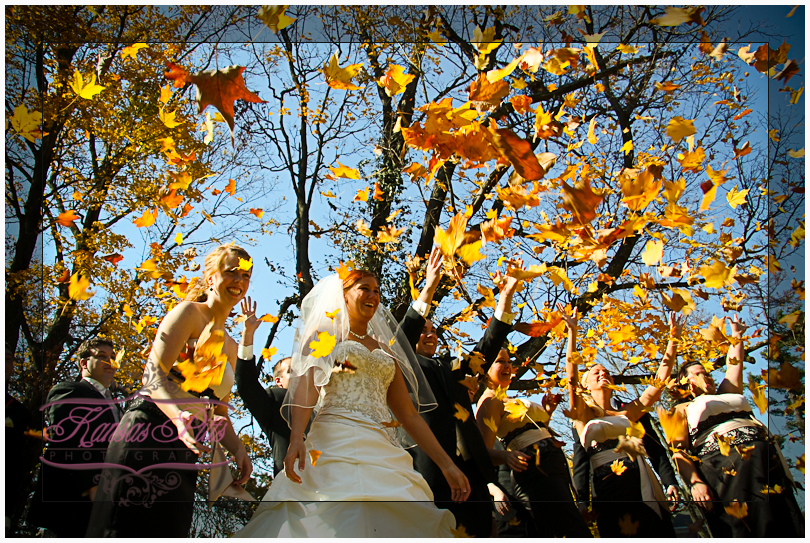 fall themed wedding photography