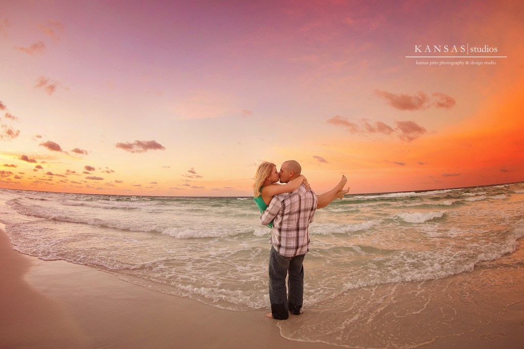heather and eric | a sunrise engagement session at the beach