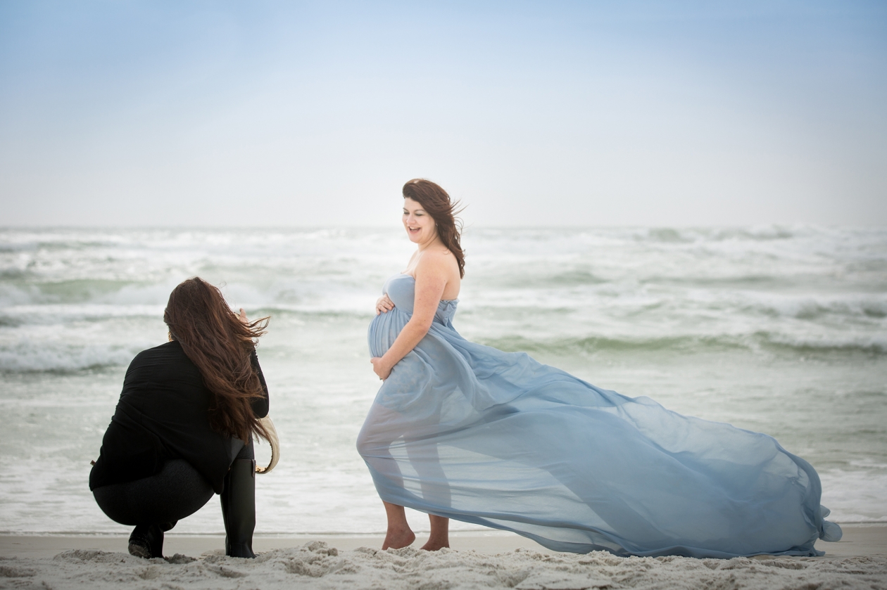 Behind the Scenes Maternity Photographer